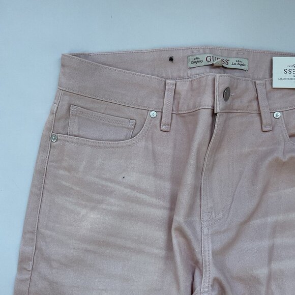 Guess Men’s Angels Slim Jeans Light Pink Size 38 - Picture 5 of 15